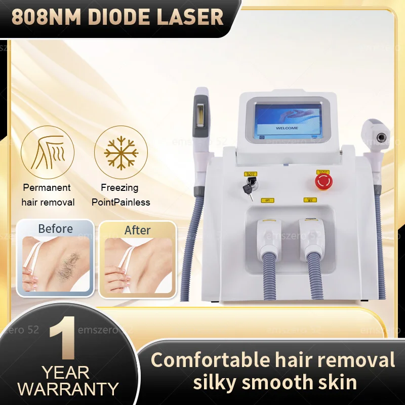 

latest 2 in 1 IPL / OPT / Elight ND-YAG Laser Tattoo Removal Painless Permanent Hair Removal Beauty Machine