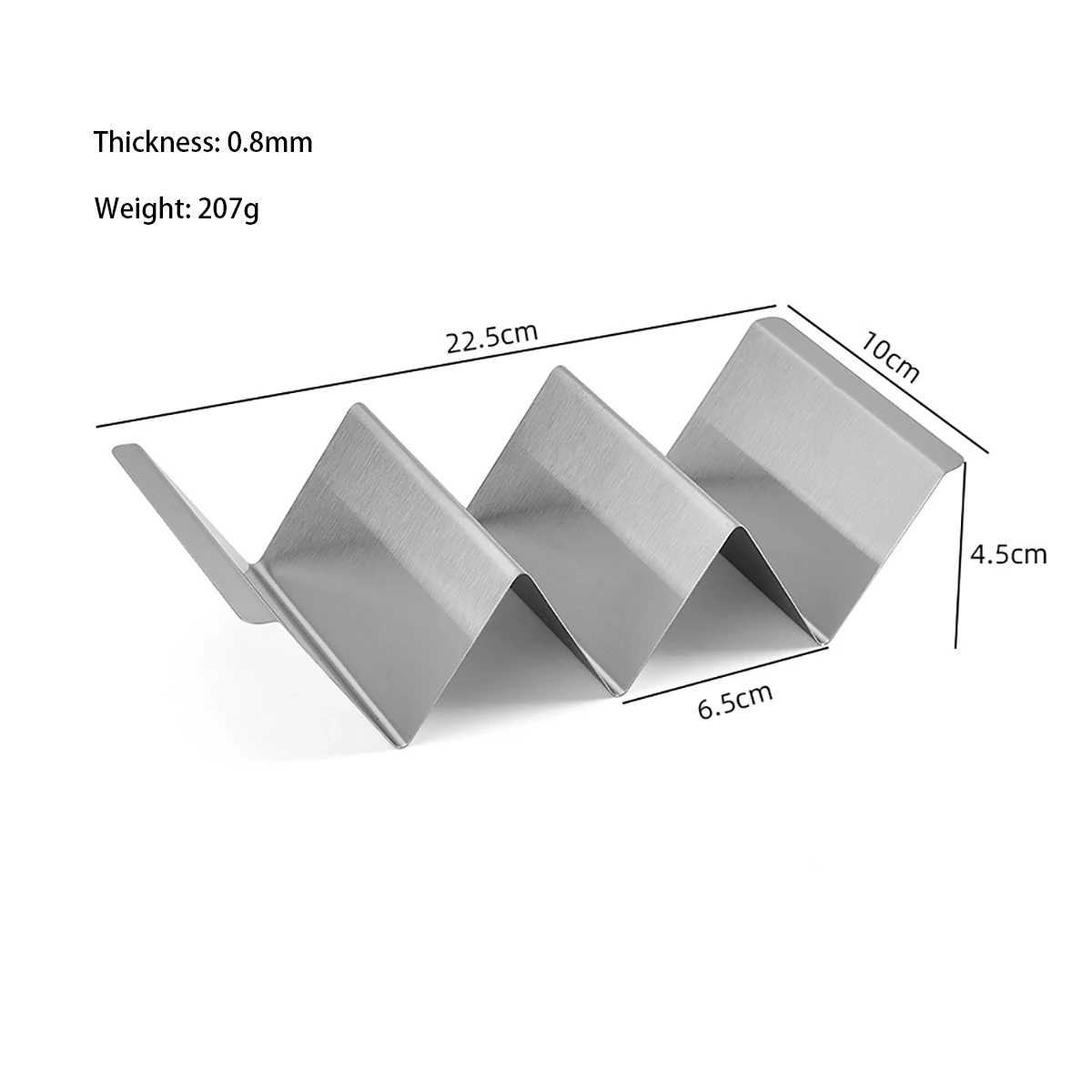 Mexican Roll Rack Taco Holder Stainless Steel Tortilla Stand Wave Shape Tray Holder Taco Cake Rack Display Stand Kitchen Gadgets