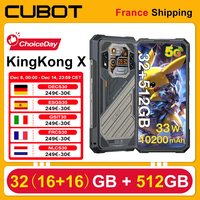 CUBOT KingKong X Android 14 Smartphone 32GB(16+16) 512GB 10200mAh 33W 6.583\