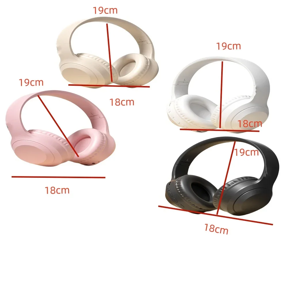 Casque supra-auriculaire sans fil à suppression de bruit, casque pliable, stéréo haute fidélité, maison, bureau, voyage