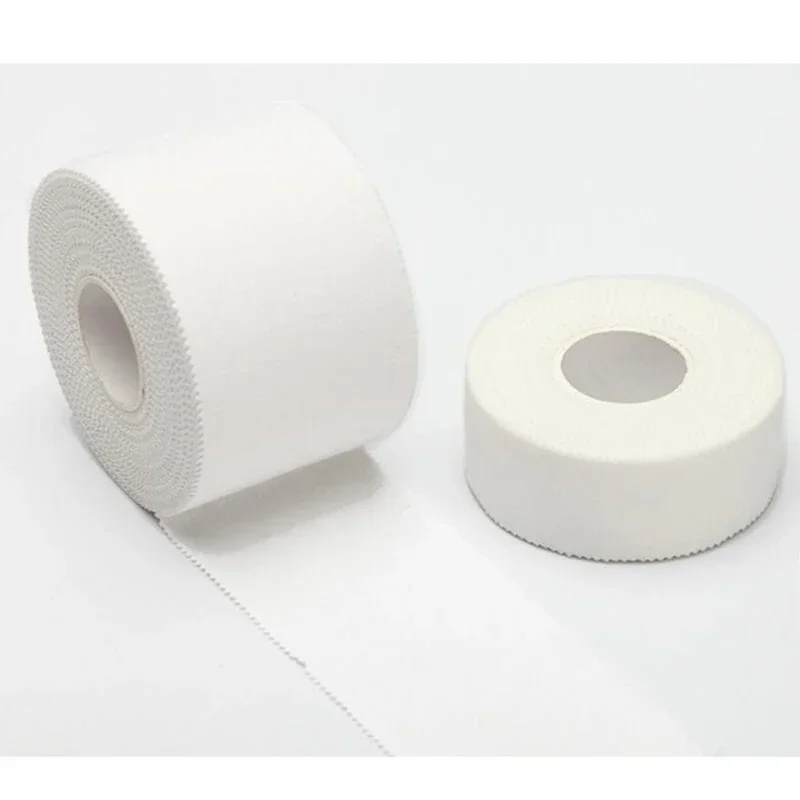 1Pcs Cotton Sports Tape 2.5cmx10M Post-operative dressing White cloth tape For Promotes blood circulation Wound healing Fixation