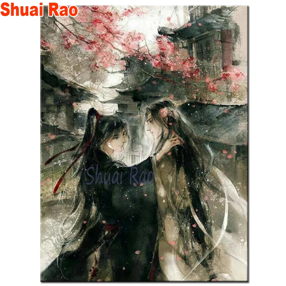 Diamond embroidery Mo Dao Zu Shi Figure master of the devilish cult Anime 5D DIY full diamond painting square round drill gift,
