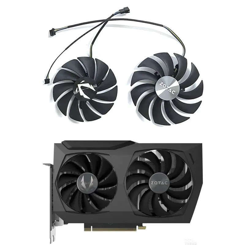 

New 89MM 100MM GAA8S2U GA92S2U CF1010U12S CF9015H12S GPU Fan 4PIN for ZOTAC RTX 3070 3070TI Twin Edge Graphics Card Cooling Fan