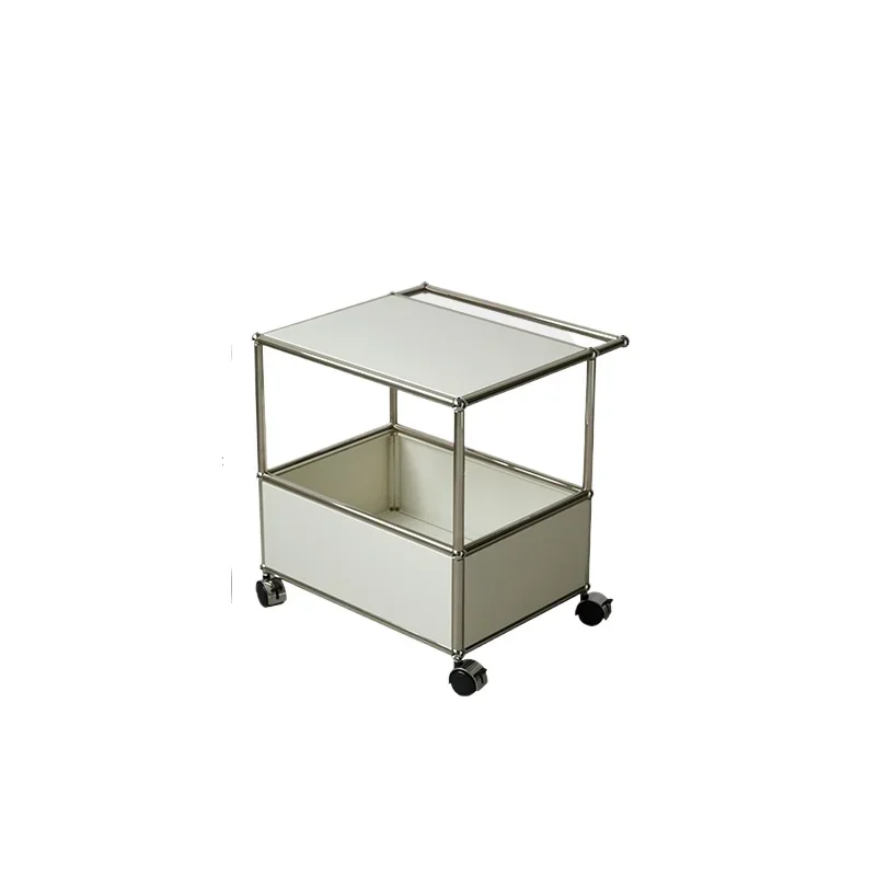 Medieval Bauhaus removable module trolley ins stainless steel coffee table living room sofa side table
