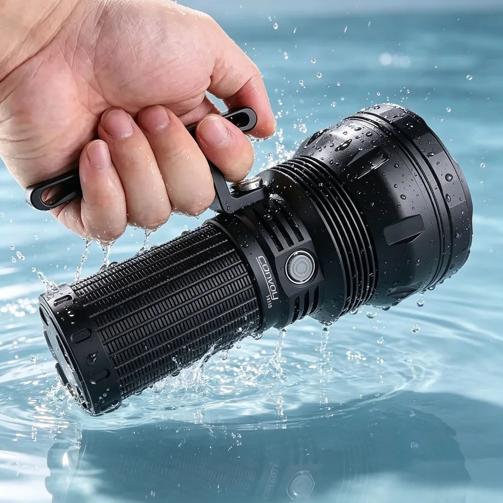 New Convoy 3X21D Power LED Flashlights SBT90.2 7000lm Type-c Rechargeable Torch Light by 21700 Battery for Self-defense Hunting
