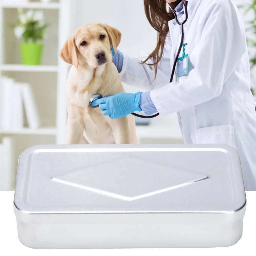 Effective Aluminum Veterinary Box Silver Round Edge Aluminum Box Durable Instrument Box Sheep