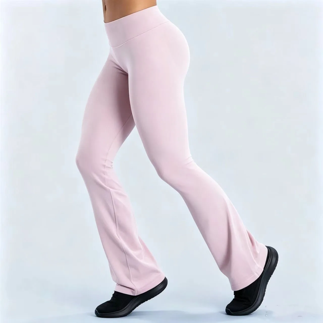 DFinfluence Sports Flared Leggings Seamless Women Yoga Pants Scrunch Butt Lift Tummy Control Fitness Gym Workout Leggings
