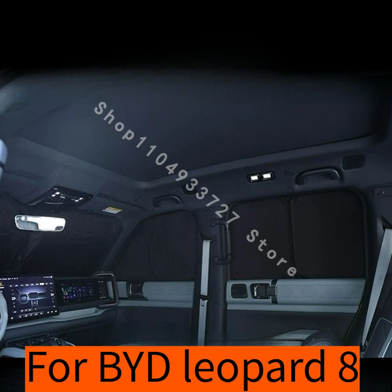 

For BYD leopard 8 DENZA B8 2024 2025Car Styling Sunshade Screen Front Windshield Sunshade Curtain Window Insulation Sunshade Net
