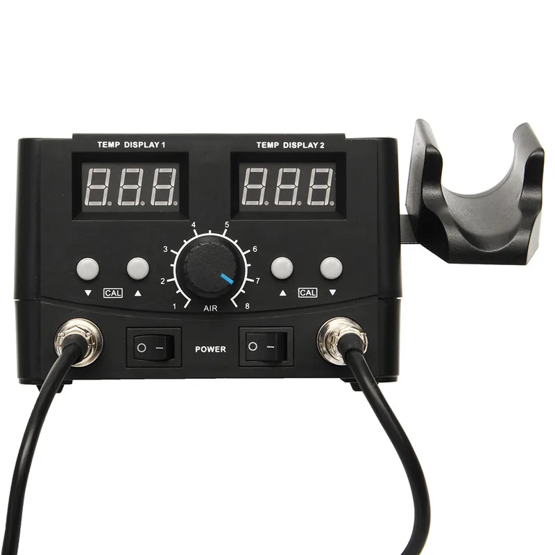 750W 110V LCD Rework Soldering Station 8582D Electric Hot Air Gun Heater SMD Desoldering Iron Station Solder Welding Machine