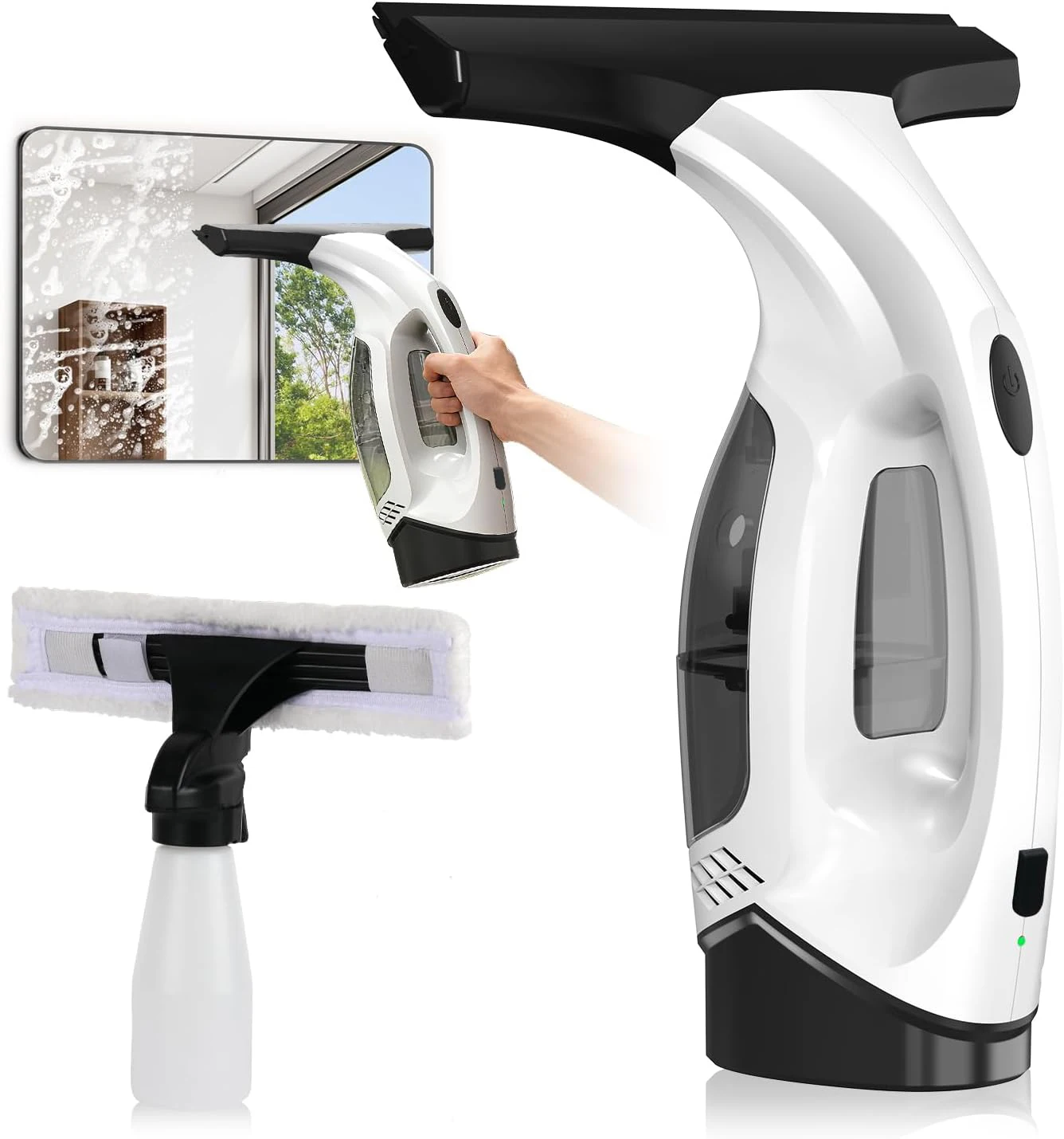 Multifunctional Electric Handheld Cordless Window Cleaner Machine Cordless Rechargeable Automatic Portable Glass Cleaner Tools