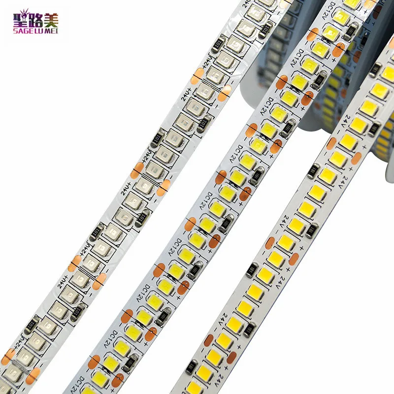 12V 2835 LED Strip Light 5m 24V Volt Warm White/Red/Green/Blue Tape Strips Lingting Flexible Waterproof 1200leds Room Home Decor