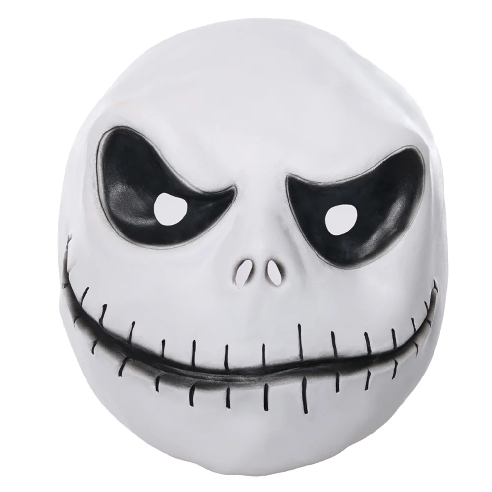 Jack Maske Cosplay Film Albtraum dann Weihnachten Kostüm Zubehör Männer Verkleidung Kopf bedeckung Helm Uniform Halloween Party Anzug