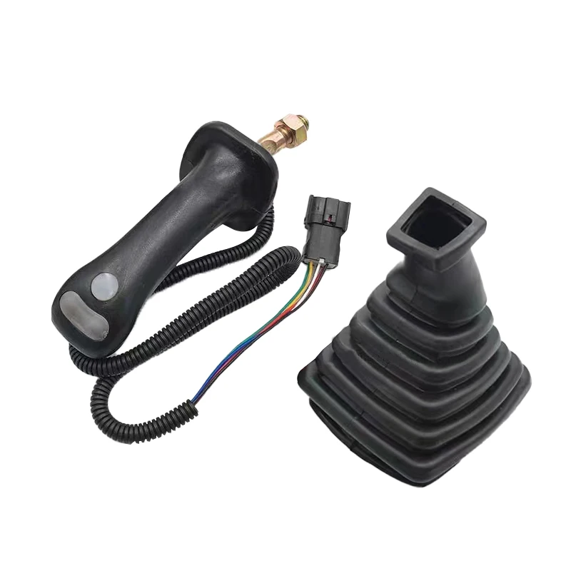 3 Buttons Excavator Joystick Assy Handle Gears With Dust Cover For Daewoo Doosan DH DX150 215 225 300 370-9C