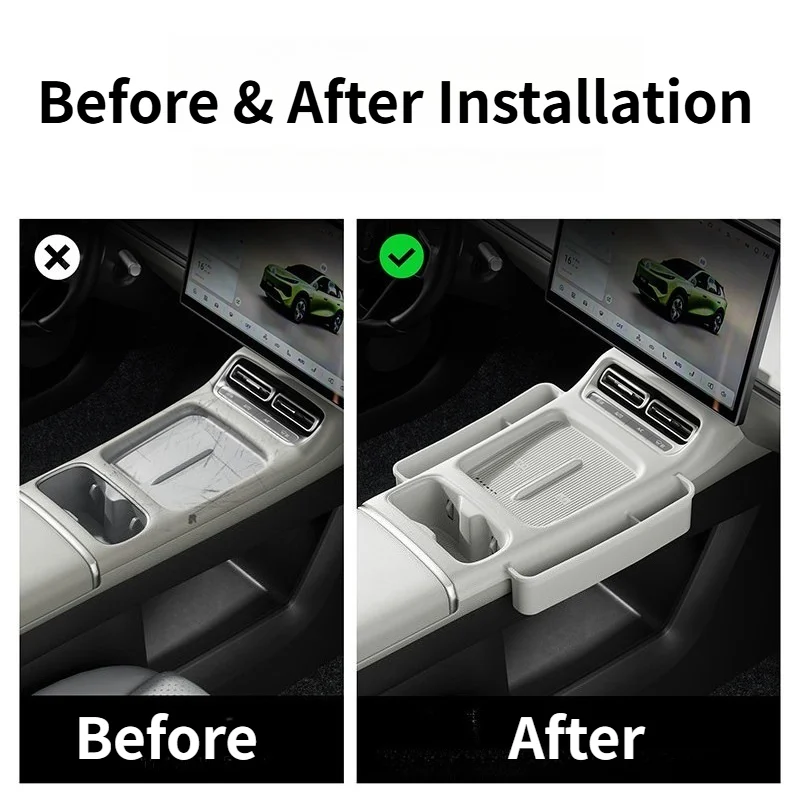 For 2026 Changan Nevo Q05 Center Console Silicone Storage Mat All-in-One Cup Holder Protective Pad Interior Accessories