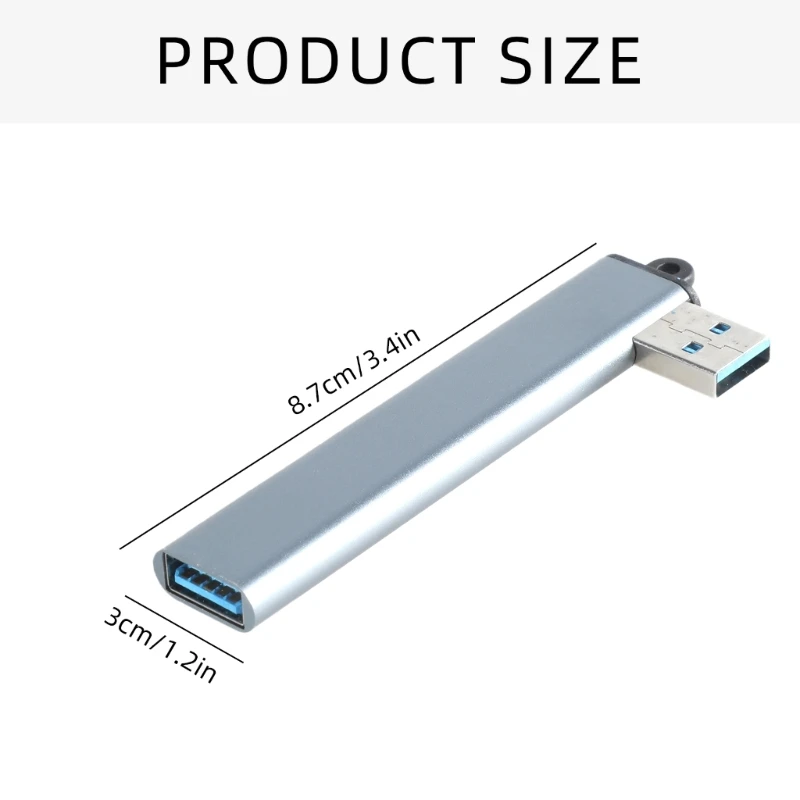 USB Male to 3 Port USB 2.0 and 1xUSB Hub Adapter with Charging and Data Transfer Capabilities Dropship