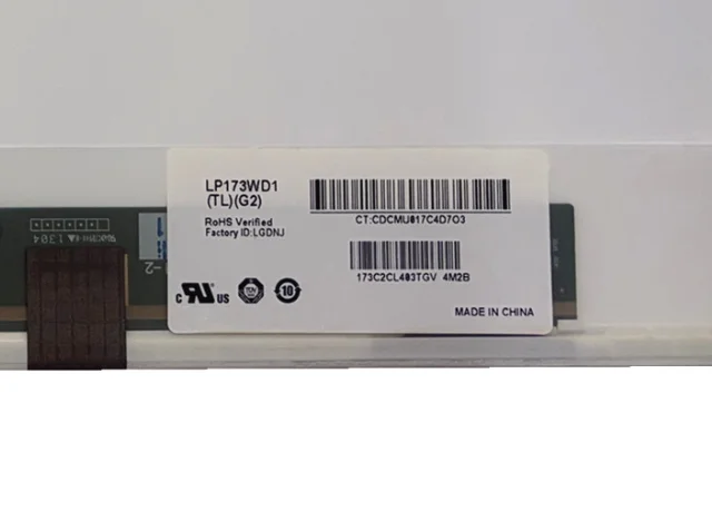 17.3'' LP173WD1-TLG2 LP173WD1-TLG1 TLN1 TLN2 N173FGE-LA3 L23 L21 L13 L12 LTN173KT01 LCD Screen 1600*900 40 Pins
