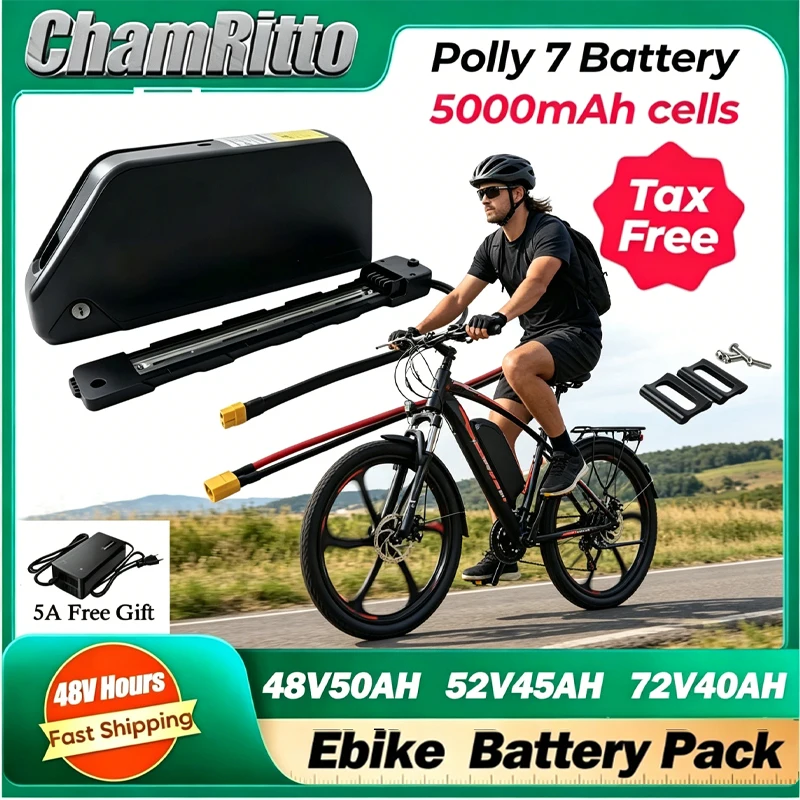 

36v48v52v 1000w Electric bicycle cham-rider 72V 3000w ebike kit 25ah 30 40ah 50ah 60ah 1000w Lithium Batterie 60V 2000W Batterie