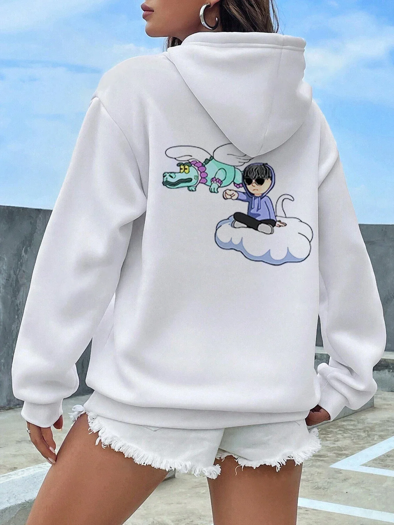 Japanese Anime Prints Hoodies Corridos Tumbados Merch Women's Fleece Hooded Pullover Fashion Loose Casual Hip Hop Sweatshirts