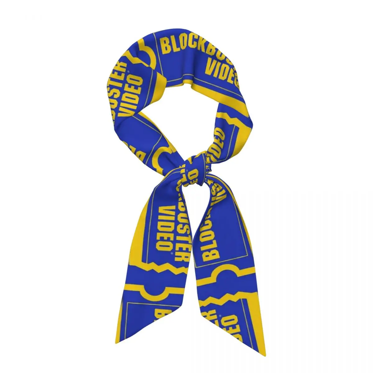Blockbuster Video (3) Women Long Narrow Scarf Soft Skinny Scarf Multi-use Neck Head Wrap for Office Daily Party