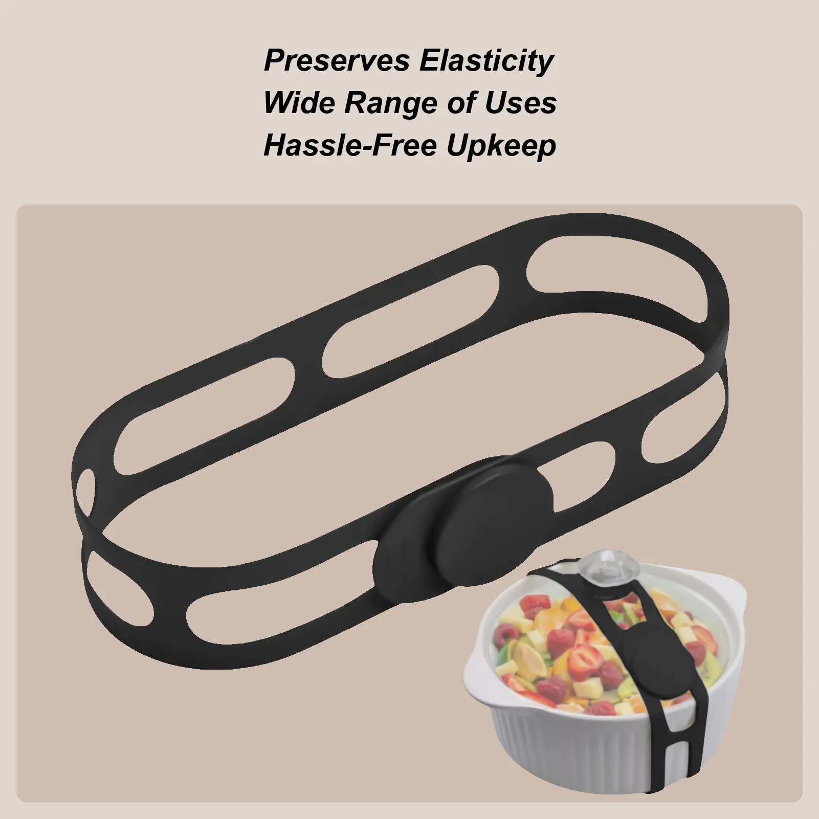 Silicone Strap 21 Inches Utility Straps Self-Lock Adjustable Latch Holder Cords for Outdoor Travel Curtains Cabinets Bathroom