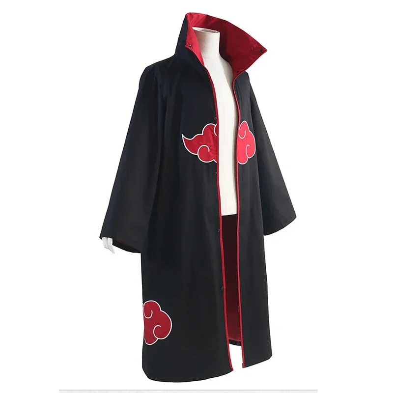 Akatsuki Itachi Ninja Robe Costume Halloween Costumes for Women Xiao Cosplay Anime Accessory Ring Cloud Coat Cape Haori Man G569