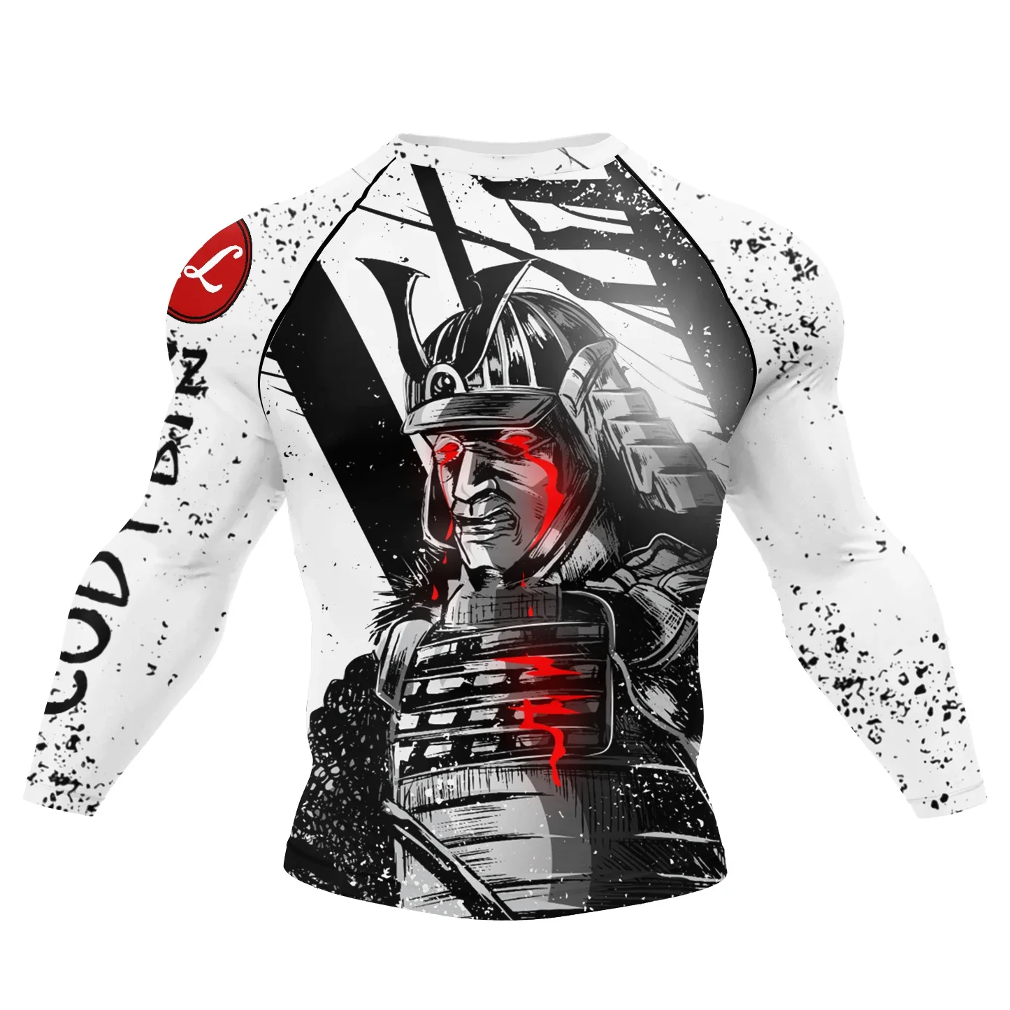 Cody Lundin Tattoo Herren Gym Kompressions-T-Shirt, maskulines Sublimations-Langarm-Rashguard, BJJ Jiu Jitsu Box-Trikot – Detail 4
