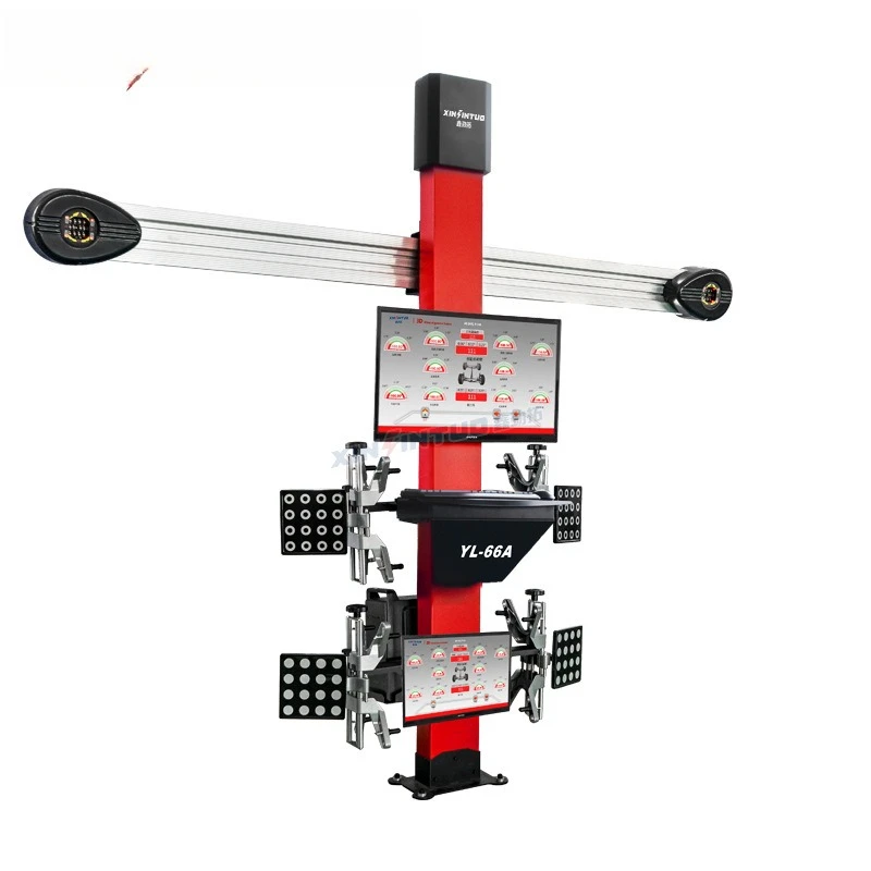 Automobile 3D four-wheel aligner equipment four-column Jizang large shear lift