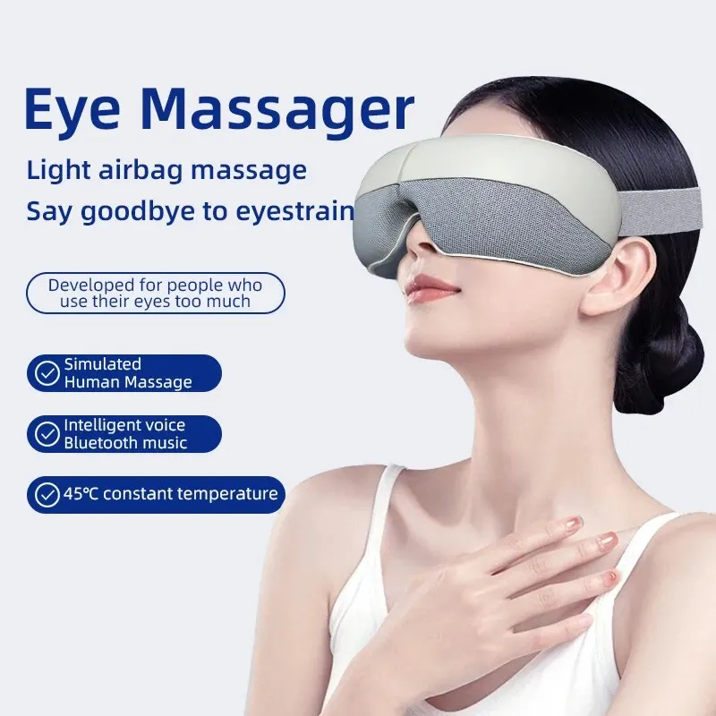 

Eye Massager Intelligent Airbag Vibration Eye Protector Bluetooth Eye Massage Glasses Fatigue Bag Portable