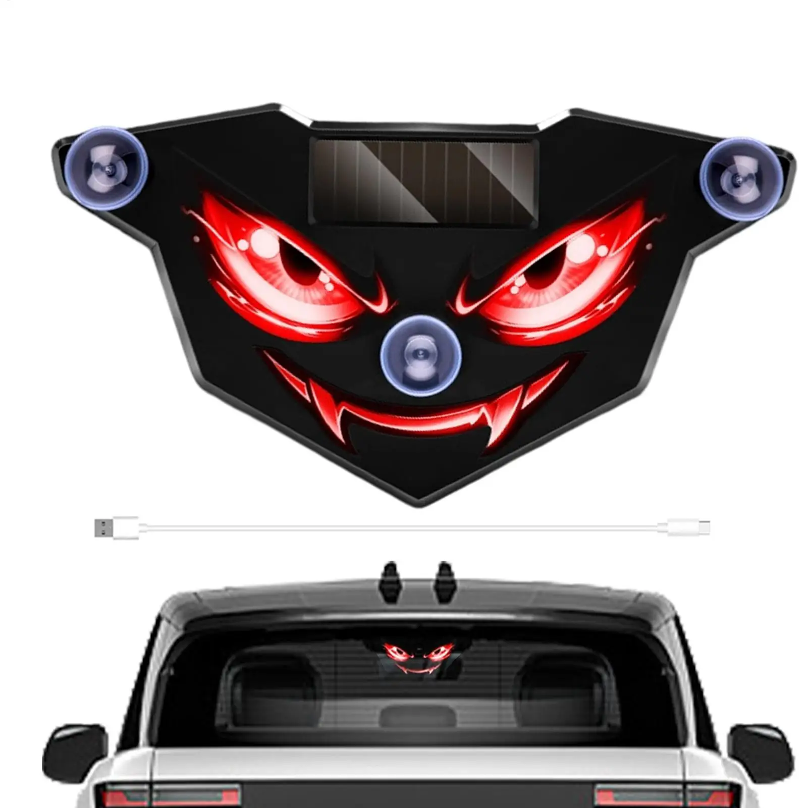 Solar Eye Led Car Window Light Dynamic Waterproof Reflective Warn Sign Solar Powered LED Car Light for Vehicle SUV Truck Van RV
