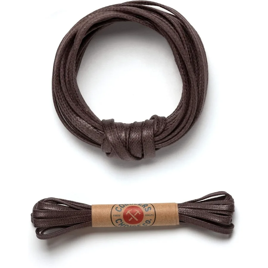 

Плоские вощеные хлопковые шнурки премиум-класса — шнурки для обуви на выбор для воблера — прочный и красивый!