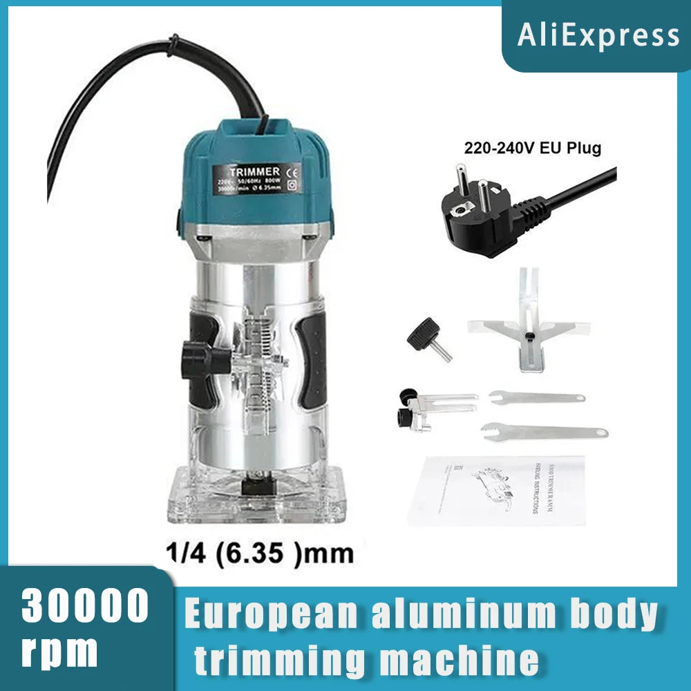 800w 30000rpm Holz fräsmaschine Holzarbeiten Elektro schneider Zoll Holz schnitzerei Fräsen und Backen Fliesen Tischler Leistung