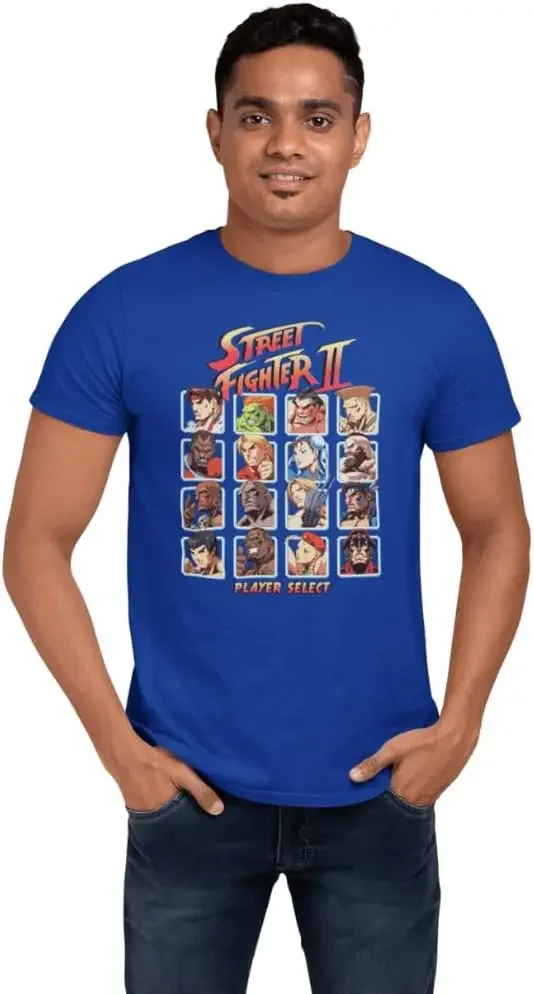 Video Martial Arts Arcade Game Player Select Adult T-Shirt Tee