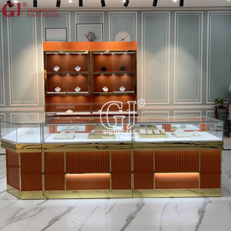 custom.Glass Display Cases Jewelry Showcase Jewellery Showroom Glass Cabinet Showcase Jewellery Shop Design Jewelry Display Coun
