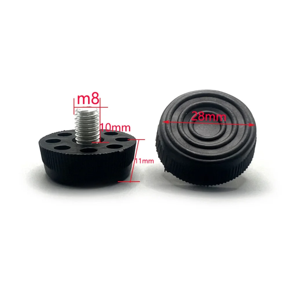 Adjustable M8 Leveling Feet 16 pcs with 20x20mm Square Tube Inserts for Tables Chairs Cabinets and Modular For Furniture Systems