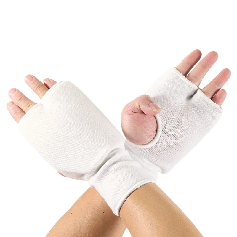 

Unisex Breathable Knit Half Finger Karate Gloves for Kids Adults, Taekwondo MMA Punching Bag Training Sparring Minimalist Pads