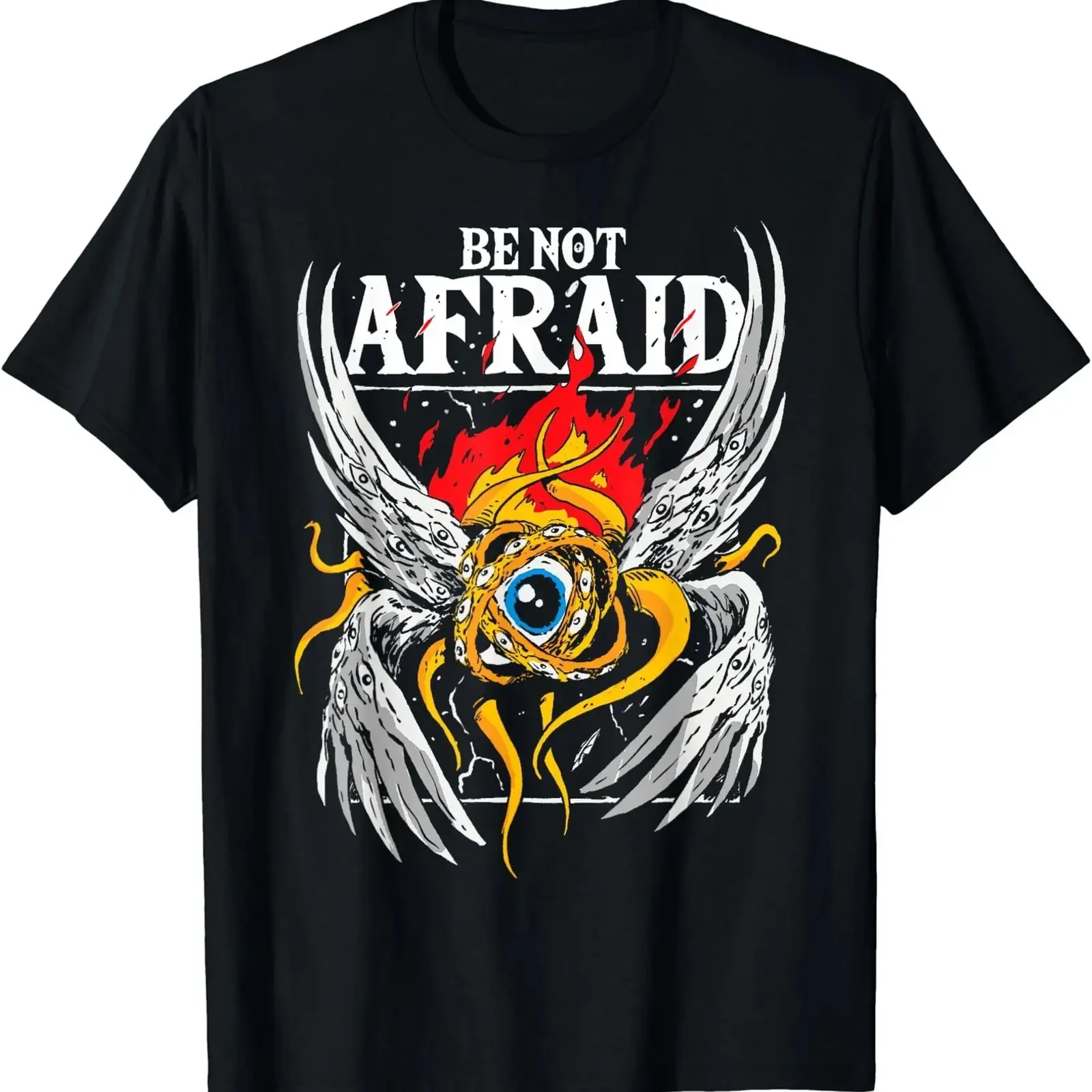 Do Not Be Afraid Realistic Angel T Shirt Size S 5XL vintage Washed homme Versatile graphic Stylish Top For Everyday Wear Casual