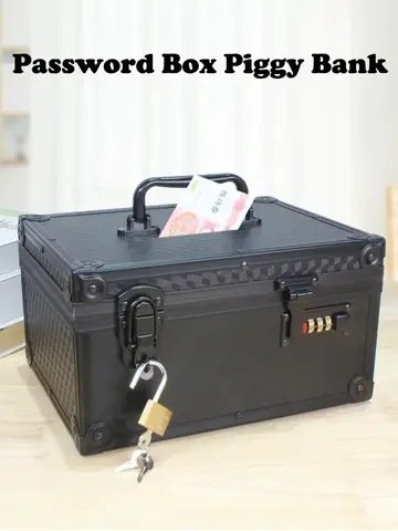 Password Piggy Bank for Children and Adults Cash Coin Piggy Bank  Only in And Out of The Piggy Bank Reusable Savings Box Safe