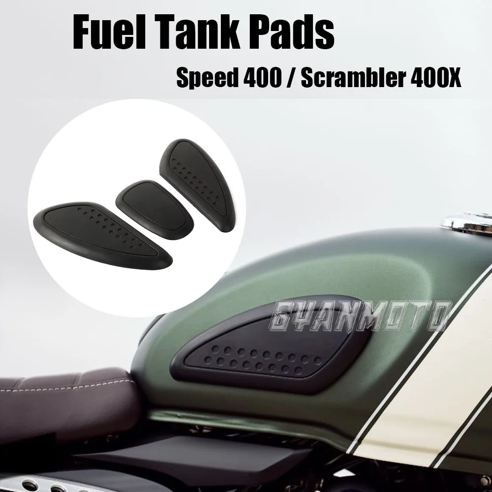 

Motorcycle Accessories Fuel Tank Sticker Rubber Fuel Tank Pad Protects Anti Slip sticker For Scrambler 400X Speed 400 2024 2025