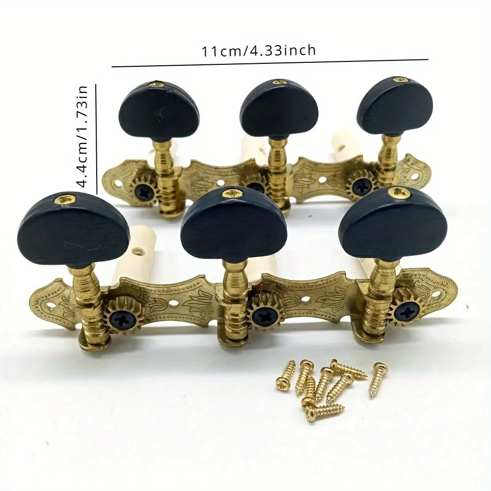 1 SET Left Right Classical Guitar String Tuning Pegs Machine Heads Tuners Keys 3L3R Professional Guitar Accessories