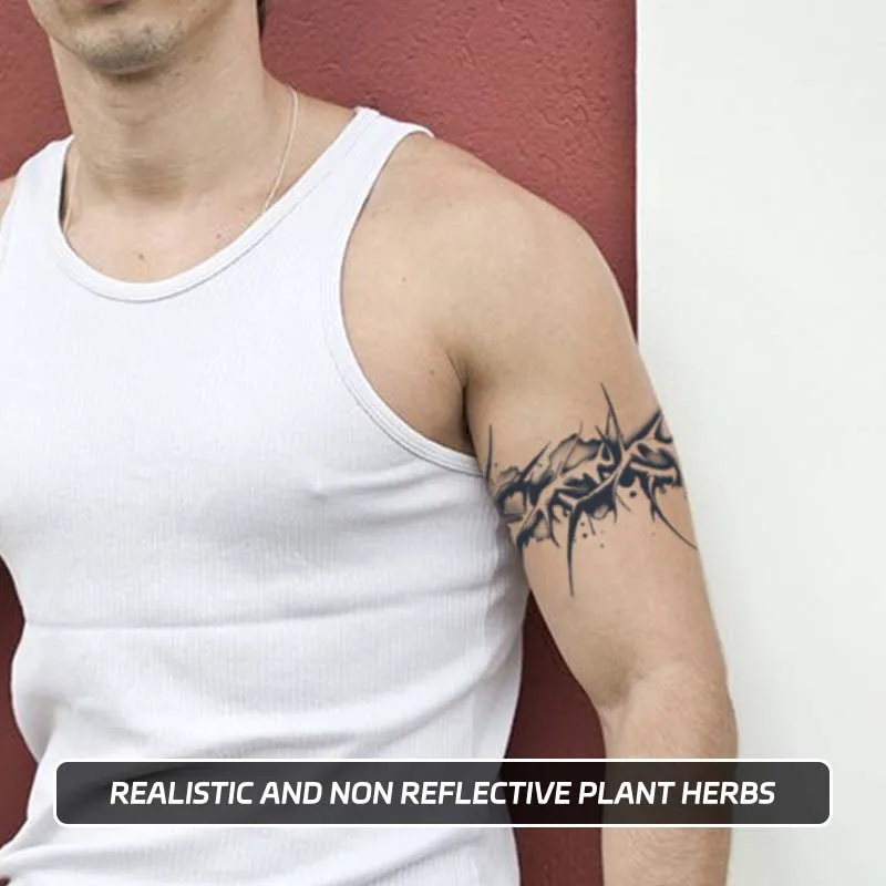 Thorn armband, long-lasting waterproof 1-2 weeks, temporary tattoo sticker, realistic semi-permanent fake tattoo