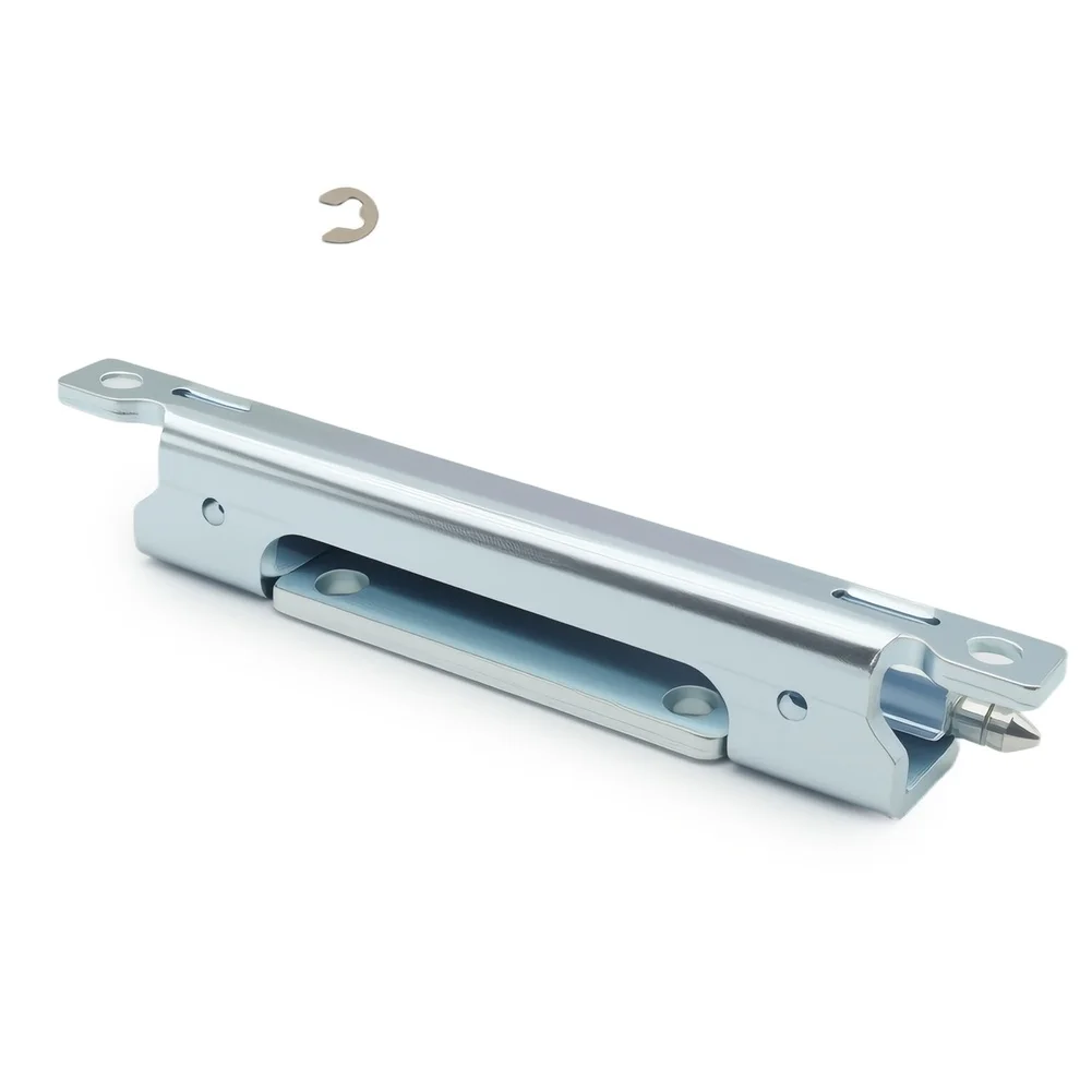 Strong Invisible Hinge for Cabinet Door with Thicker Panels 5.91 x 0.99 x 0.45 in Silver Iron Foldable Structure