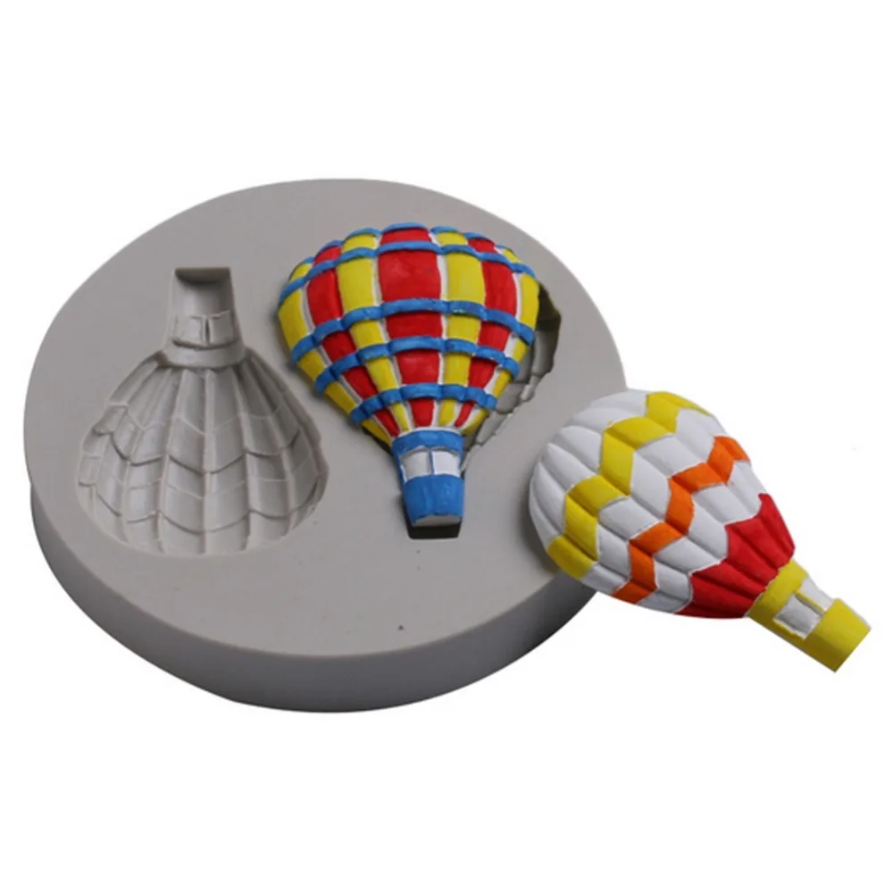 3PCS Silicone Hot Air Balloon Mold Non-Stick Multi-Cavity Hot Air Balloon Silicone Mold Easy Release Chocolate Candy Mold