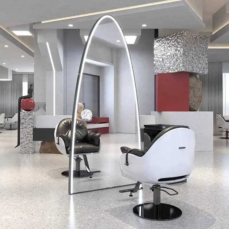 LMM hair cutting mirror simple single-sided double-sided full-body floor mirror hair salon