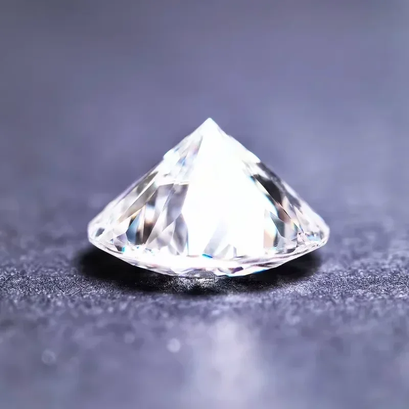 Moissanite Stone D Color Blue Flame Fire Colorful Cut Lab Grown Charm Diamond for DIY Jewelry Making Materials Certificate