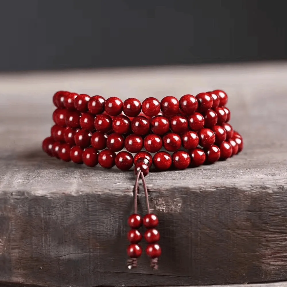 

Rosewood Men's and Women's Bracelets, Buddha Beads 8mm 108 Pieces, Ethnic Style, Fashion Jewelry, Gifts