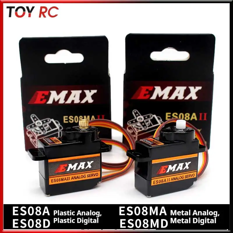Servo Yinyan Compatible con Emax Es08a Es08ma Es08d Es08md 9g 12g Servo de juguete de Control remoto con función de avance y retroceso