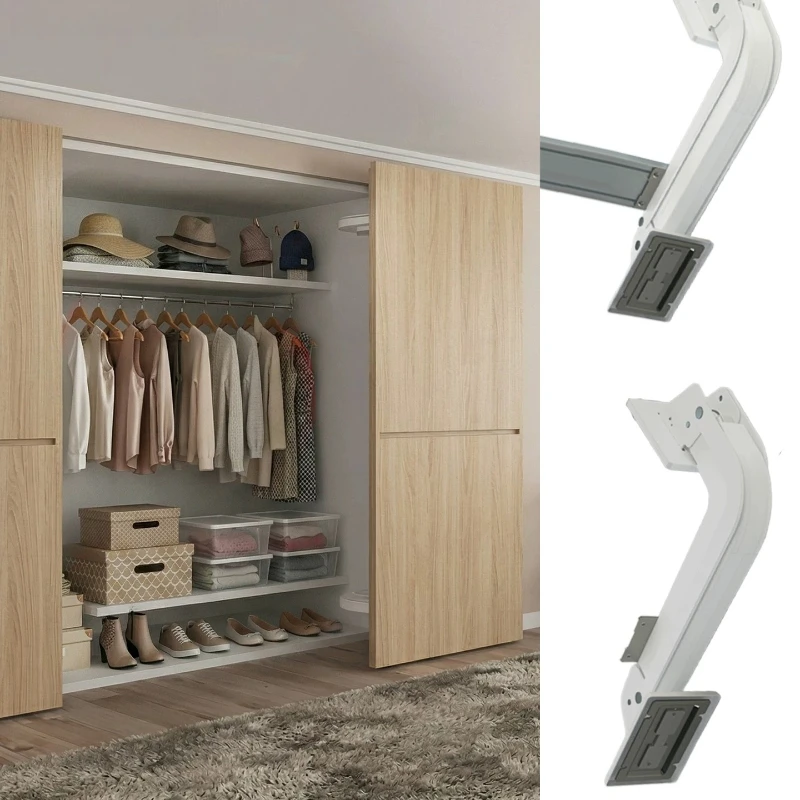 Heavy duty external opening bus door hinged door cushioning mute clothing cabinet translation door damping hinge accessories