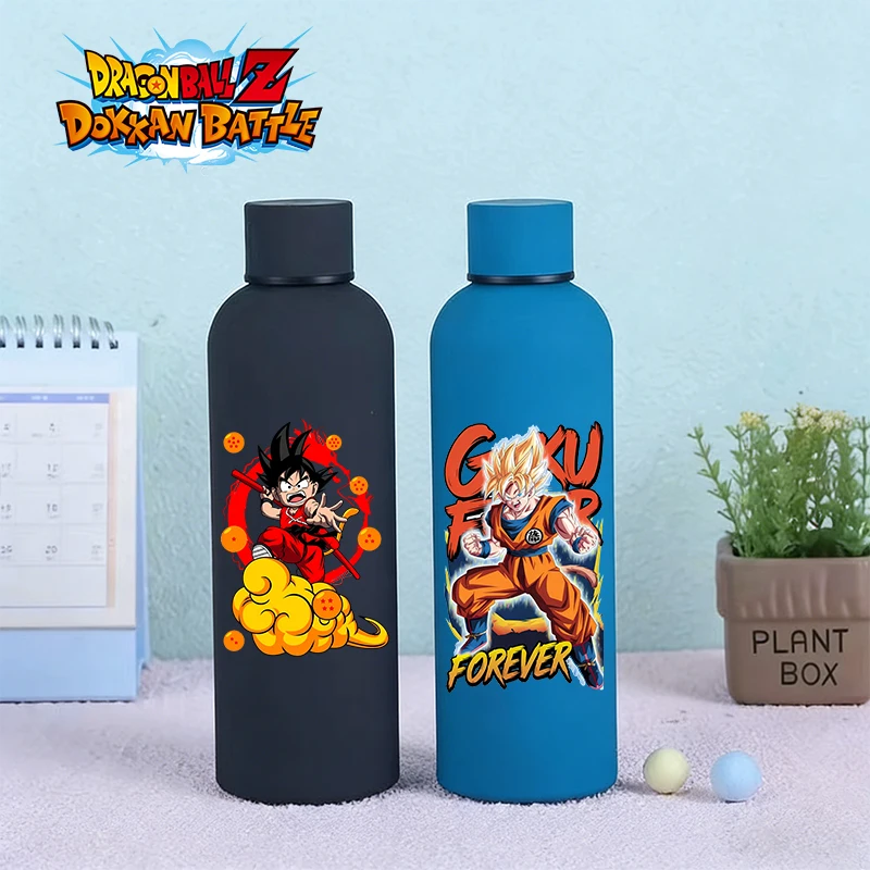 

500ml Dragon Ball Stainless Steel Insulated Cup Boy Goku Print Water Cup Large Capacity Water Bottle Man Sport Drinking Bottles
