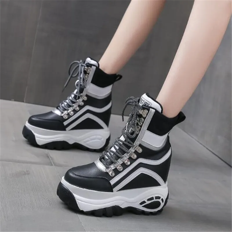 New Snow Boots Women Winter Platform Sneakers Ankle Boots for Women 10CM Non-Slip Keep Warm Sport Women\'s Height Increased Shoes