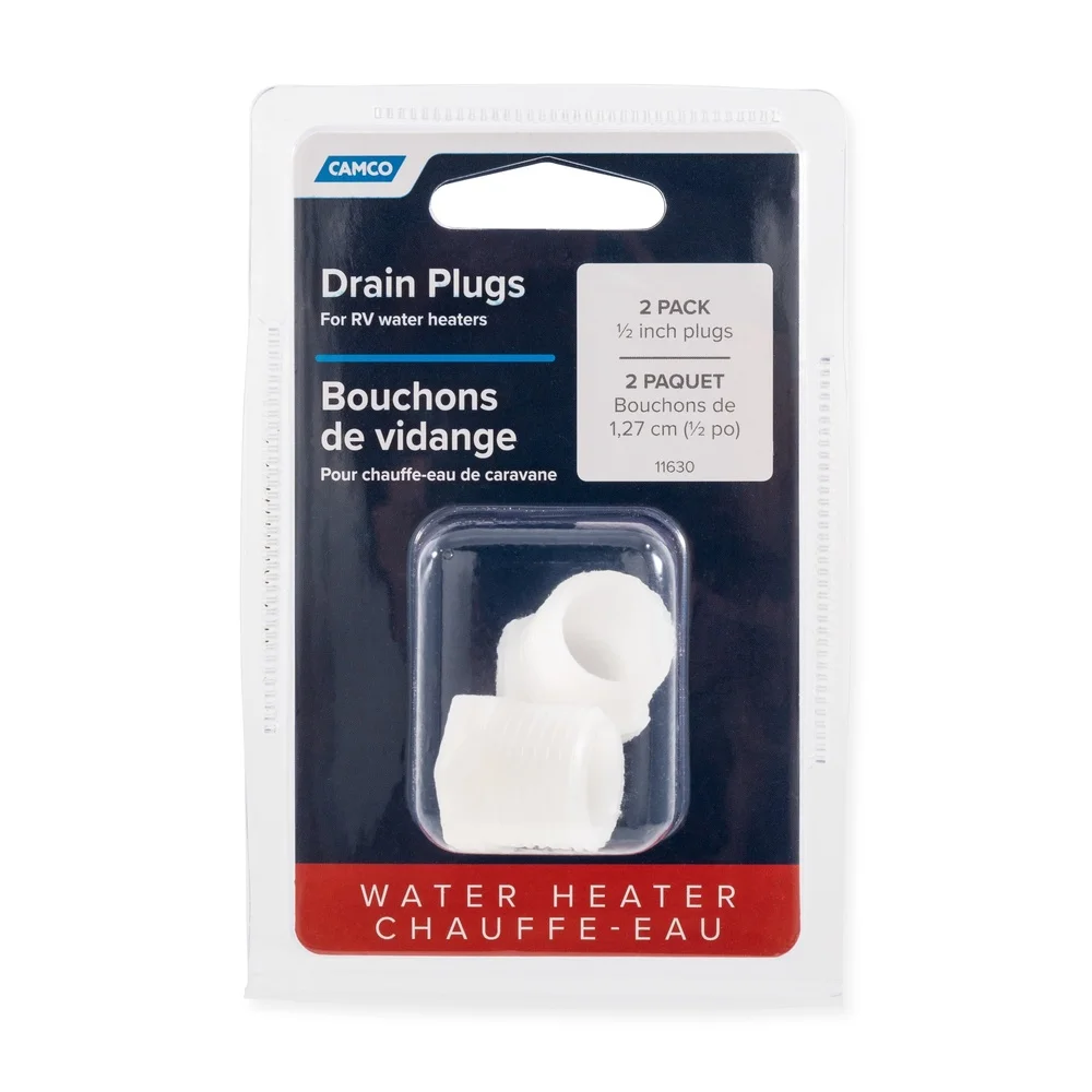 قابس تصريف سخان المياه RV 1/2 خيط NPT 2-Pack قابس بديل سهل التركيب متوافق مع نماذج متعددة